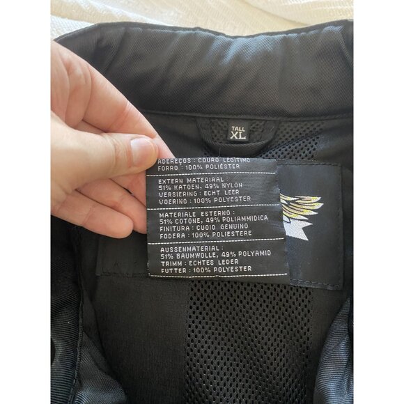 Harley Davidson XL Vintage Motorcycle Racing Jacket With Stripes - Picture 16 of 16